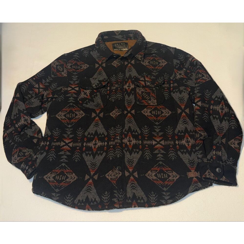 Jachs New York mens Aztec wool blend Sherpe lined jacket
